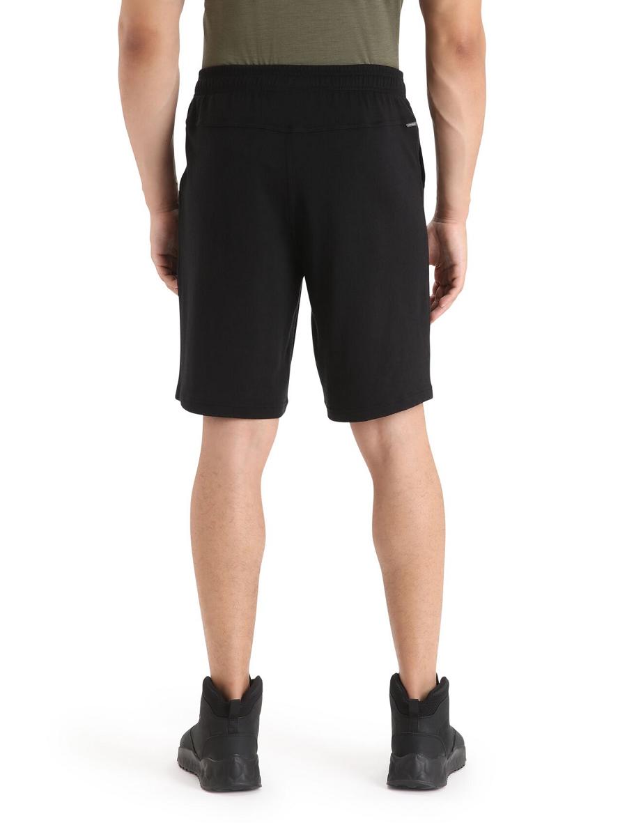 Men's Icebreaker Merino Shifter Shorts Black | CA 1839HAPK